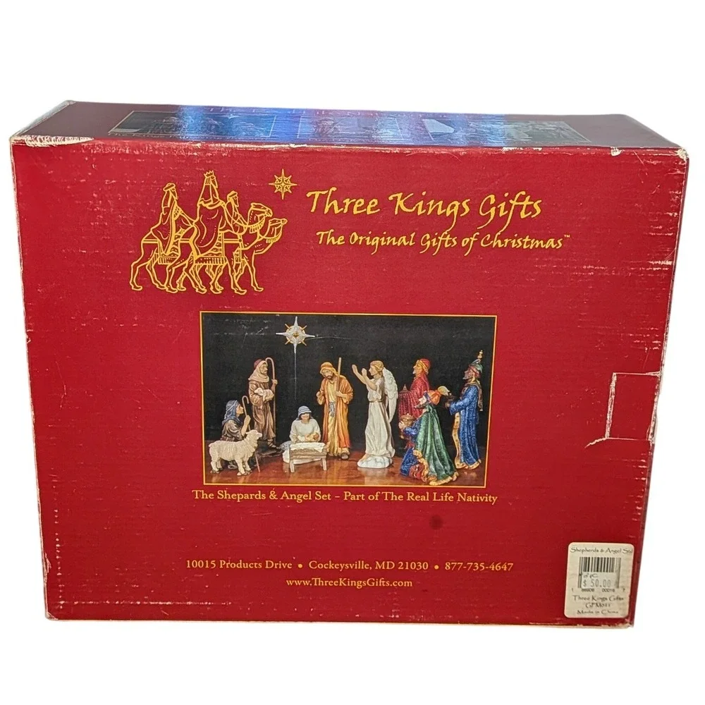 Three Kings Gifts The Shepherds & Angel The Real‎ Life Nativity Series Set